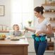 Поясна сумка для мам 4 кармани / Органайзер на пояс для мам до 112 см Waist Diaper Bag / Сумка органайзер для мами 108217 фото 2