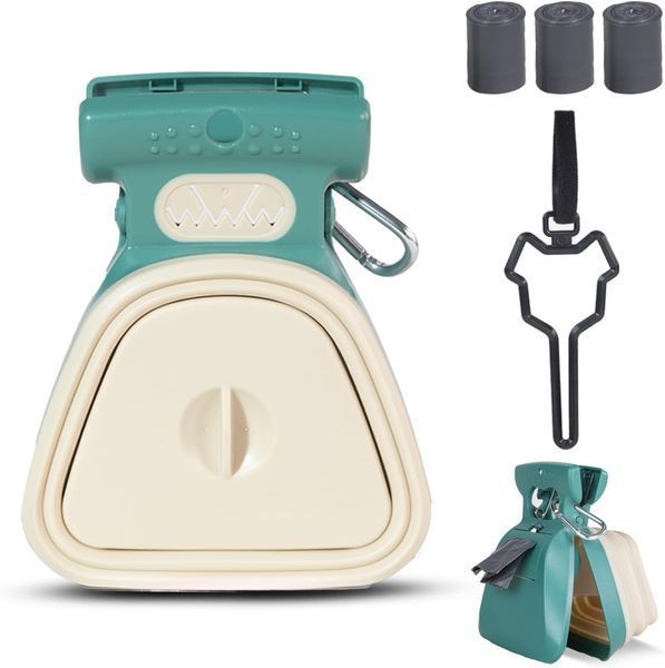 Повідок для собак із совком для прибирання + одноразові пакети Pet Toilet 1493 ∙ Набір для вигулу собак Pet Toilet 1493 із контейнером і пакетами 16806 фото
