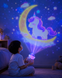 Дитячий нічник проектор зоряного неба Bluetooth Fairy Tale E11 акумуляторний світильник карусель 6 змінних картинок з LED підсвічуванням та музикою 102649 фото 3