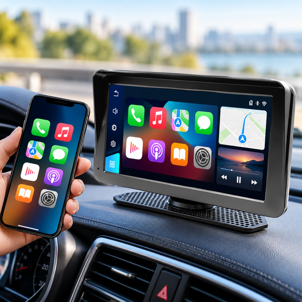 Магнітола 701W 7" PND / Портативний екран з Carplay / Бездротова стереосистема з дисплеєм 109952 фото