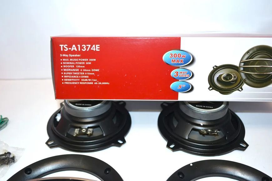 Автомобільні акустичні динаміки TS-A1374E 13 см / Колонка у машину 105542 фото