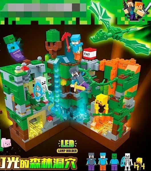 Конструктор Лего Minecraft Битва в джунглях, 866 деталей, 679, для дітей 15224 фото