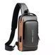 Нагрудна сумка Backpac XL-1514100 чорно-сіра маленька &bull; Сумка через плече з протикрадіжним кодовим замком для міста, поїздок і документів 18337 фото 1