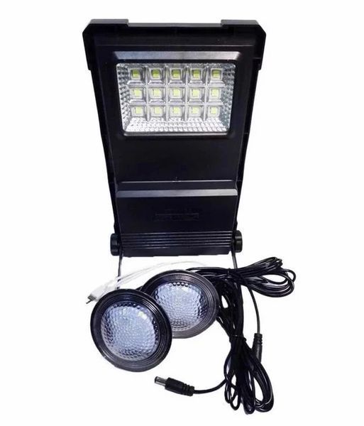 Портативна зарядна станція GDLITE GD-07А &middot; Сонячна панель з акумулятором &middot; Світлодіодний ліхтар та дві лампочки 30 W 15171 фото
